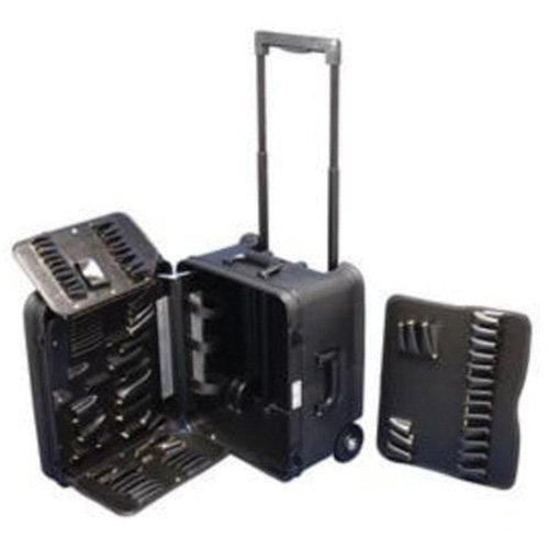 Trousse d'outils de service mobile sur 2 roues, 16-3/4" la x 13-1/2" p x 20" h, Noir Distribution Industrielle GC