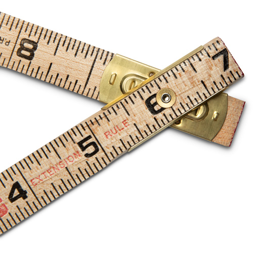 Folding Rule, 6' L, Wood, 1/16" Graduations Distribution Industrielle GC