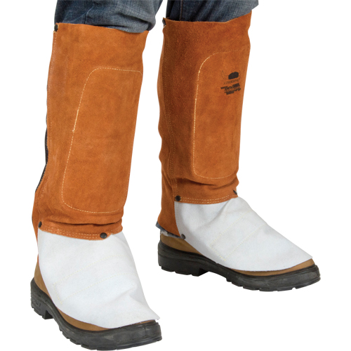 Leather Spats, 14" L, Lava Brown Distribution Industrielle GC
