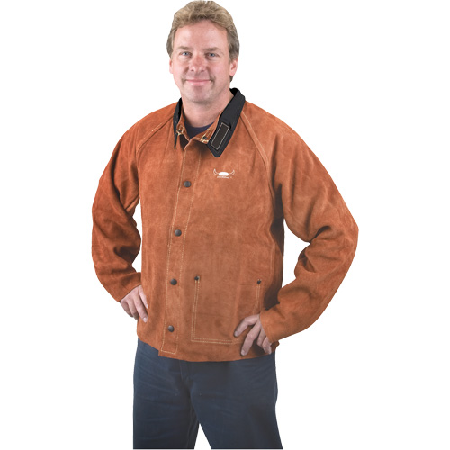 Veste de soudage, Cuir, 4T-Grand, Lava Brown Distribution Industrielle GC