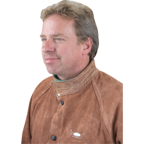 Veste de soudage, Cuir, 4T-Grand, Lava Brown Distribution Industrielle GC