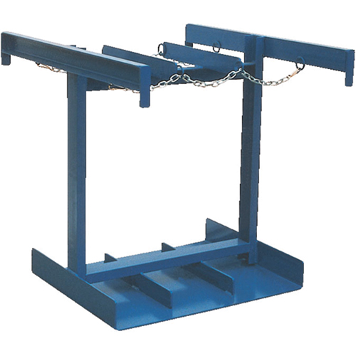 Chariot pour bouteilles, Roues Caoutchouc, Base de 35" la x 38" lo, 500 lb Distribution Industrielle GC