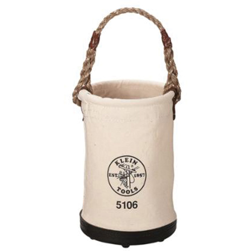 Straight-Wall Bucket, 14" H, Canvas, Beige Distribution Industrielle GC