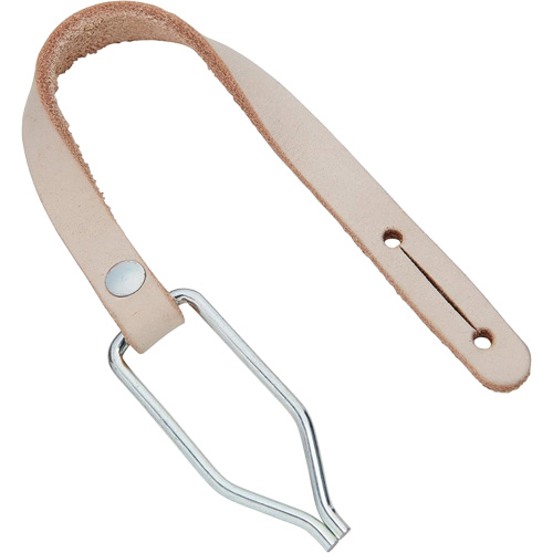 Handline with Thong Clip, Leather, Beige Distribution Industrielle GC