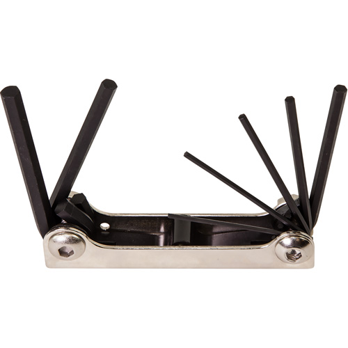 Folding Hex Key Set, 7 Pcs., Metric Distribution Industrielle GC