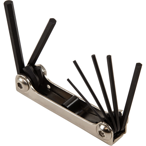 Folding Hex Key Set, 7 Pcs., Metric Distribution Industrielle GC