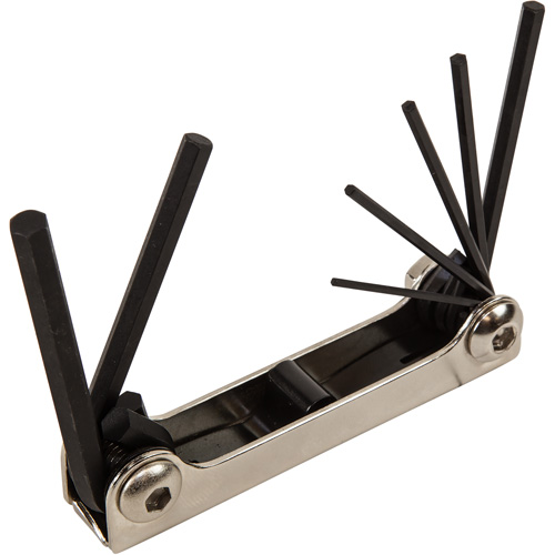 Folding Hex Key Set, 7 Pcs., Metric Distribution Industrielle GC