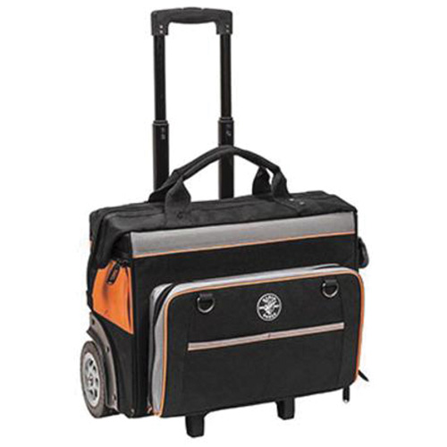 Sac &agrave; outils roulant Tradesman Pro, Polyester balistique, 24 pochettes, Noir/Orange Distribution Industrielle GC