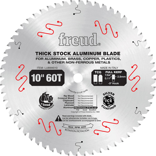 Industrial Saw Blade, 10", 72 Teeth, Non-Ferrous Use Distribution Industrielle GC