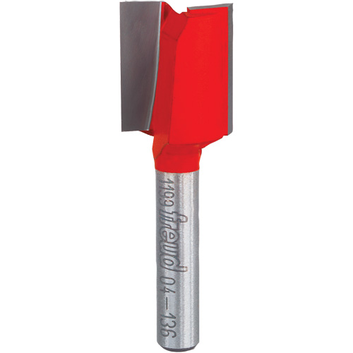 Fraise - foret droit &agrave; double cannelure, 5/8" dia, 7/8" ha, 2-1/8" lo, 1/4" Manche Distribution Industrielle GC
