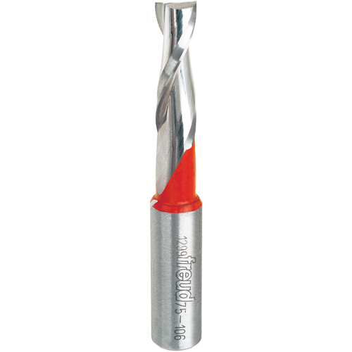 Up Spiral Router Bit, 3/8" Dia., 1-1/4" Carbide Height, 3" L, 1/2" Shank Distribution Industrielle GC