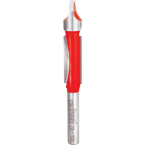 Fraise - foret guide pour panneau, 3/8" dia, 1" ha, 3" lo, 1/4" Manche Distribution Industrielle GC