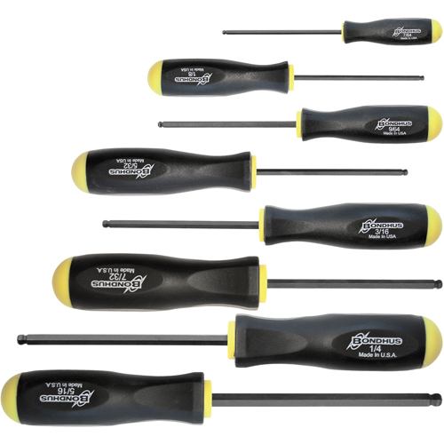 Jeux de tournevis ball driver - SAE, 8 m Distribution Industrielle GC