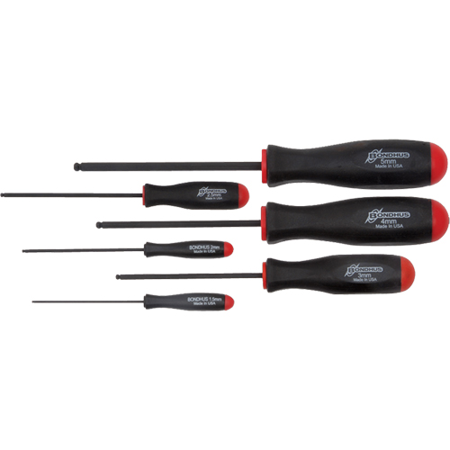 Ball Driver Screwdriver Sets - Metric, 6 Pcs. Distribution Industrielle GC