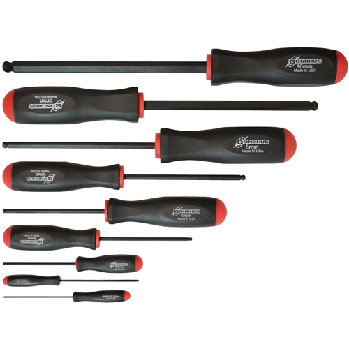 Ball Driver Screwdriver Sets - Metric, 9 Pcs. Distribution Industrielle GC