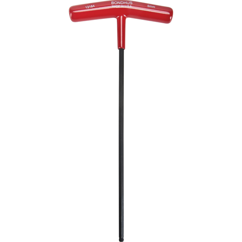 Cl&eacute; hexagonale individuelle m&eacute;trique, embout Sph&eacute;rique, 5 mm x 9,7" lo, Poign&eacute;e en T Distribution Industrielle GC
