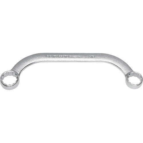 Box End Wrench, 12 Point, 5/8"/9/16", 15° Offset, Plain Finish Distribution Industrielle GC