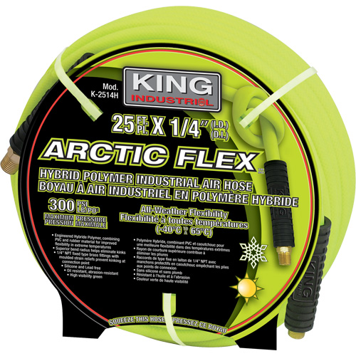 25' Hybrid Polymer Industrial Air Hose Distribution Industrielle GC