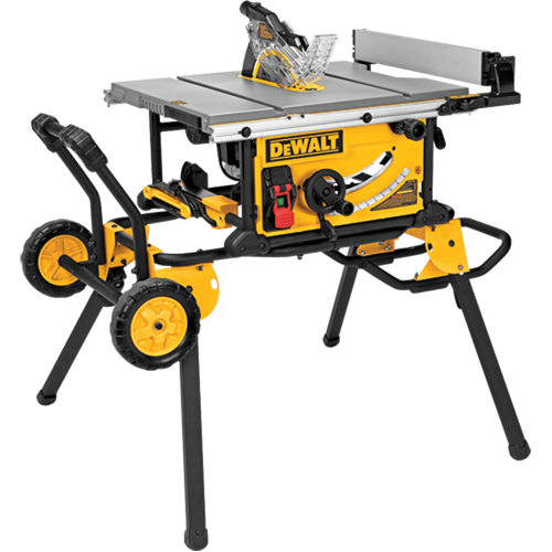 Jobsite Table Saw With Rolling Stand, 15 A, 4800 RPM Distribution Industrielle GC