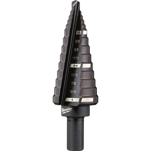 #8 Step Drill Bit, 1/2" - 1" , 1/16" Increments, High Speed Steel Distribution Industrielle GC