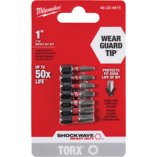 Shockwave 1" Impact Duty Torx&reg; Bit Set Distribution Industrielle GC