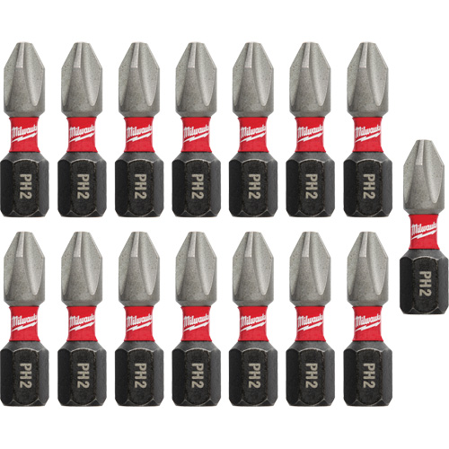 Forets &agrave; chocs Shockwave, Phillips, #2, Prise 1/4" Distribution Industrielle GC
