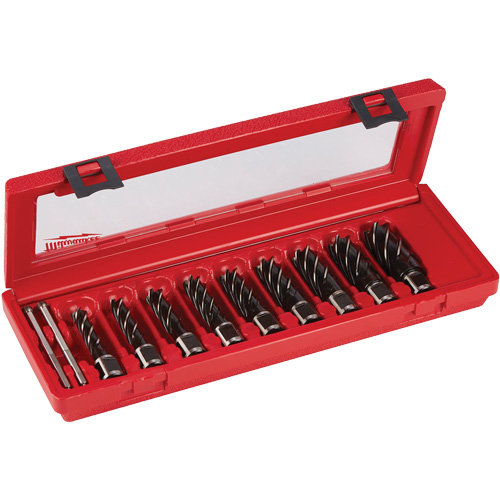 Annular Cutter Drill Bit Set, 9 Pieces, High Speed Steel Distribution Industrielle GC