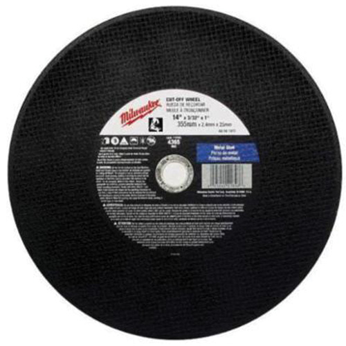 General Purpose Cut-Off Wheels, 14" x 3/32", 1" Arbor, Type 1, Aluminum Oxide, 4365 RPM Distribution Industrielle GC