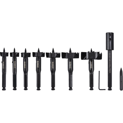 Self-Feed Wood Drill Bit Kit, 8 Pieces, High Carbon Steel Distribution Industrielle GC