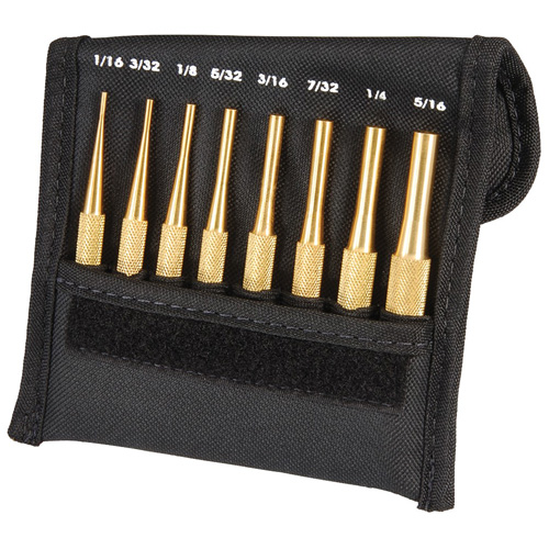 Brass Drive Pin Punch Set, 8 Pieces Distribution Industrielle GC