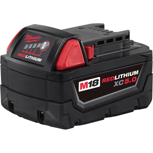 Bloc-piles &agrave; capacit&eacute; &eacute;tendue M18 Redlithium XC5.0 , Lithium-ion, 18 V, 5 A Distribution Industrielle GC