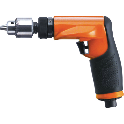 14CF Series Non-Reversible Drill, 38 CFM, 1/4", 80 dBA, 3/8" Chuck, Keyed Distribution Industrielle GC
