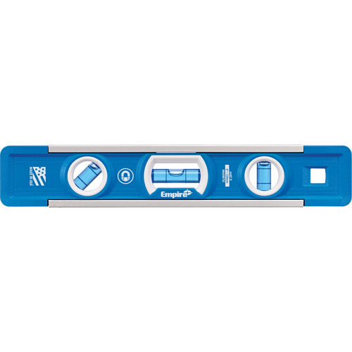 Niveau torpille True Blue, 9" lo, Aluminium, 3 fioles, Magn&eacute;tique Distribution Industrielle GC