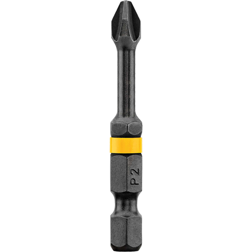 Embout Impact Ready no 2 Phillips 2' de Dewalt, Phillips, Embout #2, Prise 1/4", Longueur 2" Distribution Industrielle GC