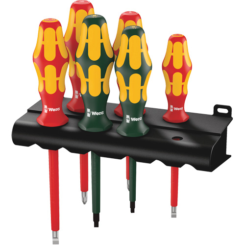 160 i / 168 i /6 VDE Insulated Screwdriver Set, 1000 V, 6 Pcs Distribution Industrielle GC