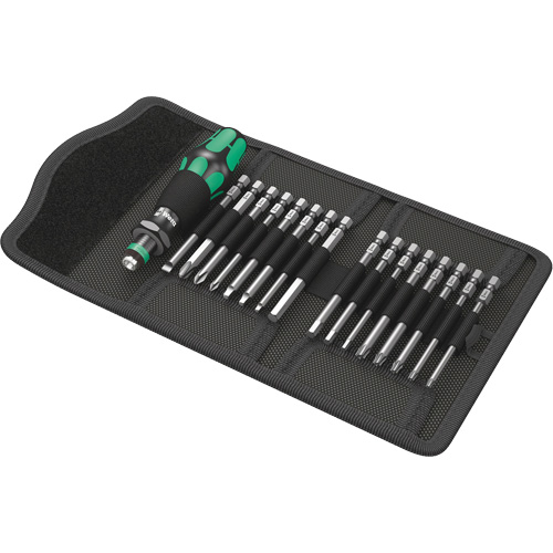 Kraftform Kompakt 60 Screwdriver & Bit Set 17-PC, 6-3/32" L, Plastic Handle Distribution Industrielle GC