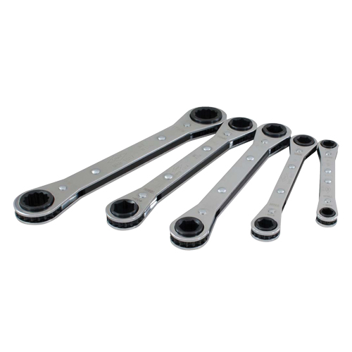 Wrench Set, Ratcheting Box, 5 Pieces, Metric Distribution Industrielle GC