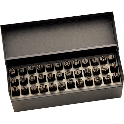 Letter & Number Hand Stamp Set, 36 Pieces Distribution Industrielle GC