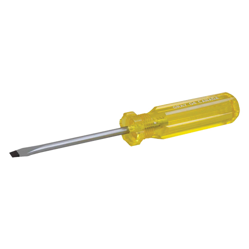 Slotted Screwdriver, 1/4", 6-1/2" L, Plastic Handle Distribution Industrielle GC