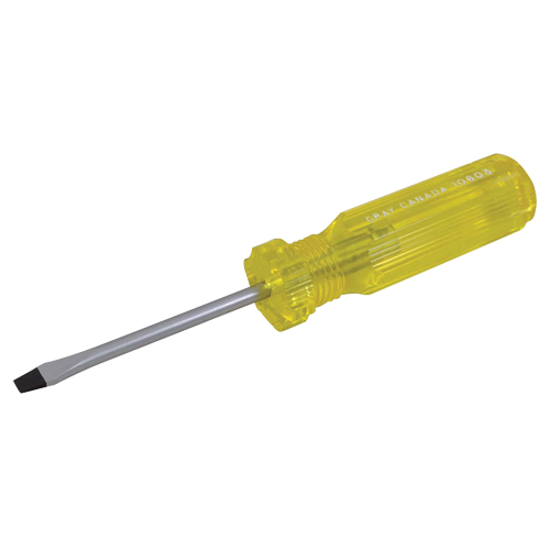 Slotted Screwdriver, 3/16", 6-1/2" L, Plastic Handle Distribution Industrielle GC
