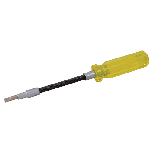 Flexible Slotted Screwdriver, 3/16" Tip, Round, 7-1/2" L, Plastic Handle Distribution Industrielle GC
