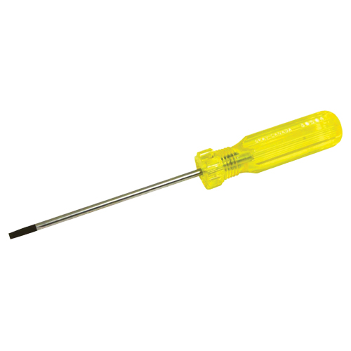 Electrician's Slotted Screwdriver, 5/32" Tip, Round, 7-3/4" L, Plastic Handle Distribution Industrielle GC