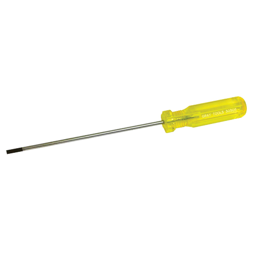 Electrician's Slotted Screwdriver, 5/32" Tip, Round, 9-1/2" L, Plastic Handle Distribution Industrielle GC