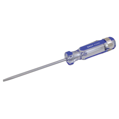 Slotted Screwdriver, 1/8" Tip, Round, 5-1/2" L, Plastic Handle Distribution Industrielle GC