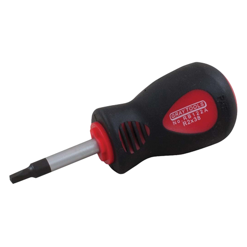 Square Recess Screwdriver, #0 Tip, Round, 4" L, Cushion Grip Handle Distribution Industrielle GC