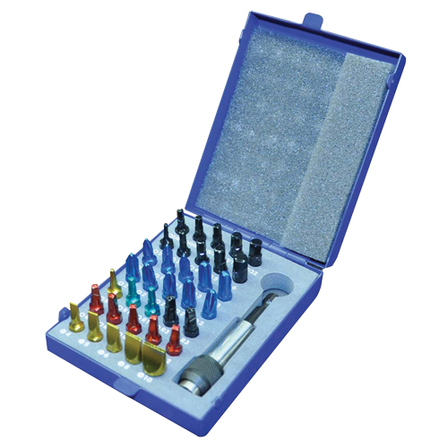 Color Insert Bit Set In Metal Case Distribution Industrielle GC