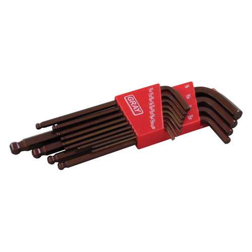 Long Arm Ball Hex Key Set, 13 Pcs., Imperial Distribution Industrielle GC