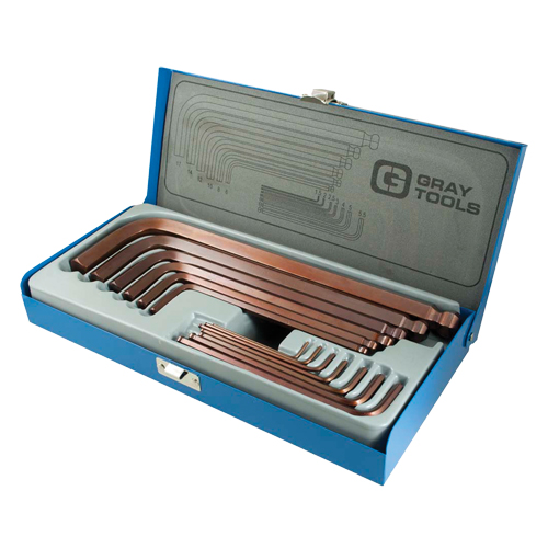 Long Arm Ball Hex Key Set, 13 Pcs., Metric Distribution Industrielle GC