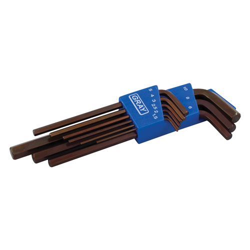 Extra Long Arm Hex Key Set, 9 Pcs., Metric Distribution Industrielle GC