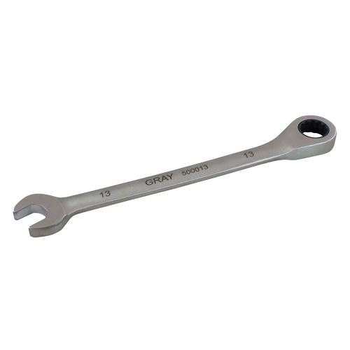 Combination Fixed Head Ratcheting Wrench, 12 Point, 8 mm, Stainless Steel Finish Distribution Industrielle GC